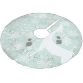 Alles is kalm. Alles is helder voor feestdag. Kerstboom Rok (Gekanteld)