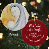  Alles is Kalm, Alles is Heldere Waterverf Keramisch Ornament