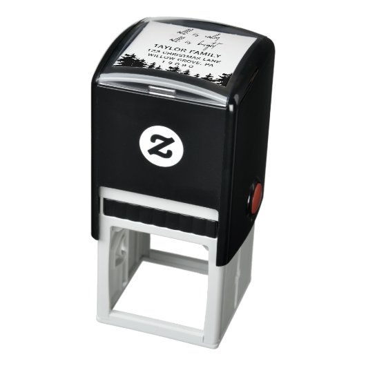 Alles is kalm en alles is helder kerstretouradres  zelfinktende stempel (Product)