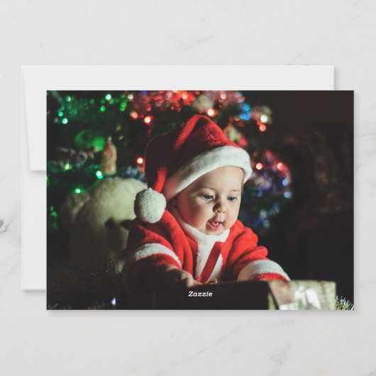 Alles is kalm en alles is helder, persoonlijk aang feestdagenkaart (Achterkant)