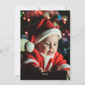 Alles is kalm en alles is helder, persoonlijk aang feestdagenkaart (Achterkant)