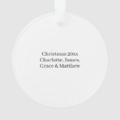 Alles is kalm en alles is helder, persoonlijk aang ornament (achterkant)