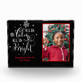 Alles is kalm/kerstcitaat/acrylcadeau fotoblokken (Voorkant)