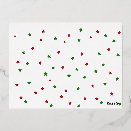 Alles is kalme gouden folie kerst feestuitnodiging folie uitnodiging briefkaart (Achterkant)