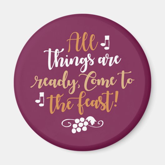 Alles is klaar, kom tot de vreugde! Magneet (Voorkant)