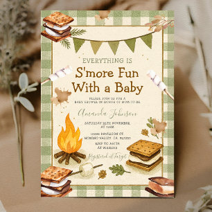Alles is leuker met S'mores Groen Baby Shower Ging Kaart
