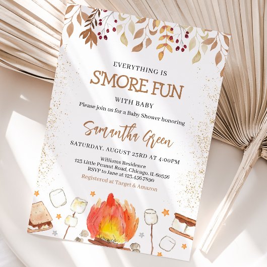Alles is leukere babyfeest met S'mores Kaart