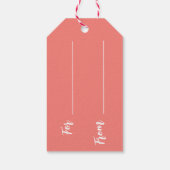 Alles is Lichtelijk Whimsical Arches Kerstmis Cadeaulabel (Achterkant)