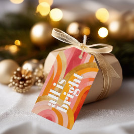 Alles is Lichtelijk Whimsical Arches Kerstmis Cadeaulabel