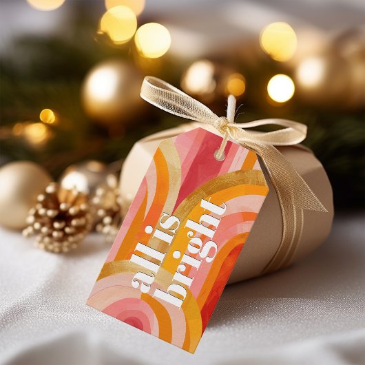 Alles is Lichtelijk Whimsical Arches Kerstmis Cadeaulabel
