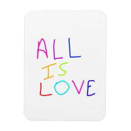 Alles is liefde regenboog kleurrijke trots LGBTQ g Magneet