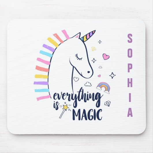 Alles is magische eenhoorn muismat (Voorkant)