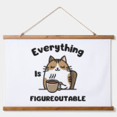 Alles is meetbaar hangend wandkleed (Voorkant)