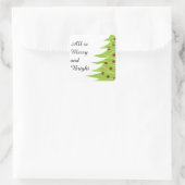 Alles is Merry en Bright, kerstboomSticker Vierkante Sticker (Tas)