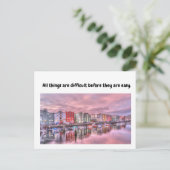 Alles is moeilijk voor ze makkelijk zijn. briefkaart (Staand voorkant)