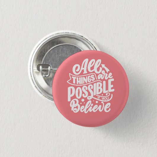 Alles is mogelijk als je denkt dat je Button hebt (Voorkant /achterkant)