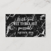 Alles is mogelijk Christelijke Bijbelversie Visitekaartje (Achterkant)