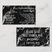 Alles is mogelijk Christelijke Bijbelversie Visitekaartje (Voorkant / Achterkant)