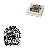 Alles is mogelijk citaat rubberstempel (Gestempeld)