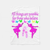 ALLES IS MOGELIJK DANSERES DROOM FLEECE DEKEN (Voorkant)