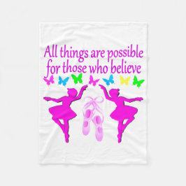 ALLES IS MOGELIJK DANSERES DROOM FLEECE DEKEN