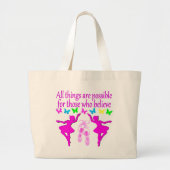 ALLES IS MOGELIJK DANSERES DROOM GROTE TOTE BAG (Voorkant)