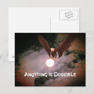 Alles is mogelijk Eagle Inspirerend Briefkaart