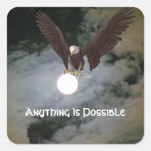 Alles is mogelijk Eagle Inspirerend Sticker