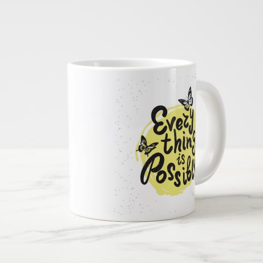 Alles is mogelijk grote koffiekop (Voorkant rechts)