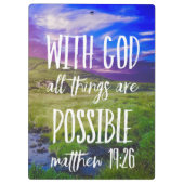 Alles is mogelijk in Bijbel, Christelijk Klembord (Achterkant)