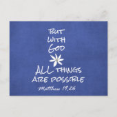 Alles is mogelijk in Bijbelversie Briefkaart (Voorkant)