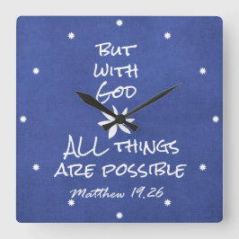 Alles is mogelijk in Bijbelversie Vierkante Klok