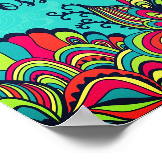 Alles is mogelijk kleurrijke Inspirerend prijsopga Poster (Hoek)