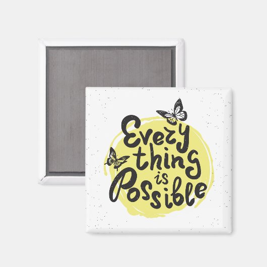 Alles is mogelijk magneet (Voorkant / Achterkant)