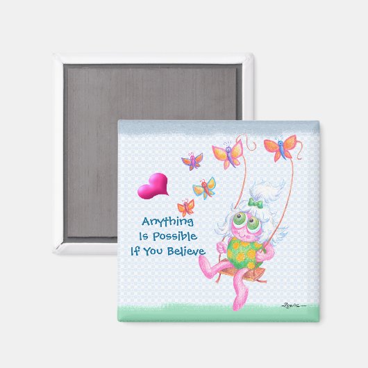 Alles is mogelijk magneet (Voorkant / Achterkant)