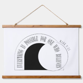 Alles is mogelijk - Marcus 9:23 Hangend Wandkleed