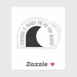 Alles is mogelijk - Markus 9:23 Sticker