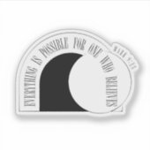 Alles is mogelijk - Markus 9:23 Sticker (Voorkant)