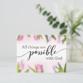Alles is mogelijk met God Briefkaart (Staand voorkant)