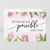 Alles is mogelijk met God Briefkaart (Voorkant / Achterkant)