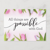 Alles is mogelijk met God Briefkaart (Voorkant)