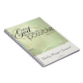 Alles is mogelijk met God Journal Notitieboek (Rechterzijde)