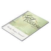 Alles is mogelijk met God Journal Notitieboek (Linkerzijde)