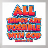 Alles is mogelijk met GOD Kinder Adult Faith Poster (Voorkant)
