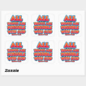 Alles is mogelijk met GOD Kinder Adult Faith Vierkante Sticker (Vel)