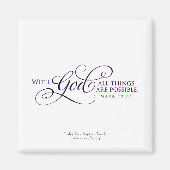 Alles is mogelijk met God! Magneet (Voorkant)