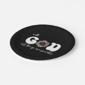 Alles is mogelijk met God Papieren Bordje (Gekanteld)