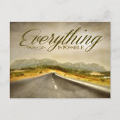 "Alles is mogelijk" Motivatie Affirmatie Briefkaart (Voorkant)