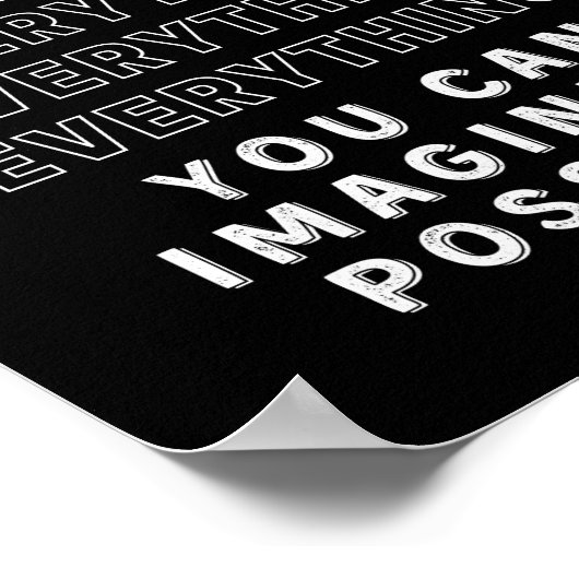 Alles is mogelijk Motivatie Poster (Hoek)