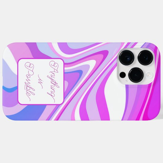 Alles is mogelijk Quote Paarse Inspirivity Case-Mate iPhone Case (Achterkant (horizontaal))